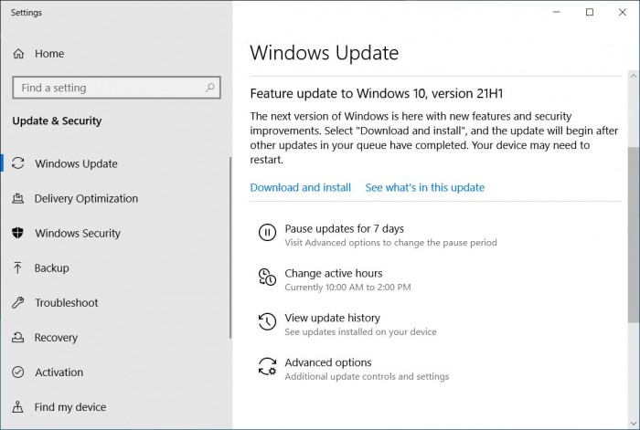 Windows 10 2021年5月更新現(xiàn)已正式推出